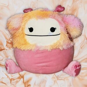 Squishmallow 18” Caparinne the Pink Bigfoot Valentines Heart Plush